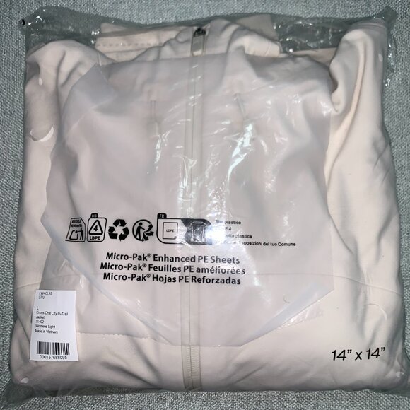Lululemon NWT Women's Cross Chill City-to-Trail Jacket L Light Ivory - Picture 11 of 16